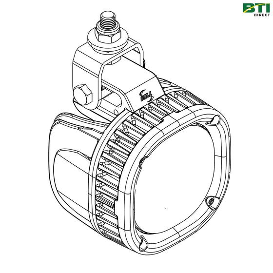 5HG292618: Round LED Work Light, 12 Volt