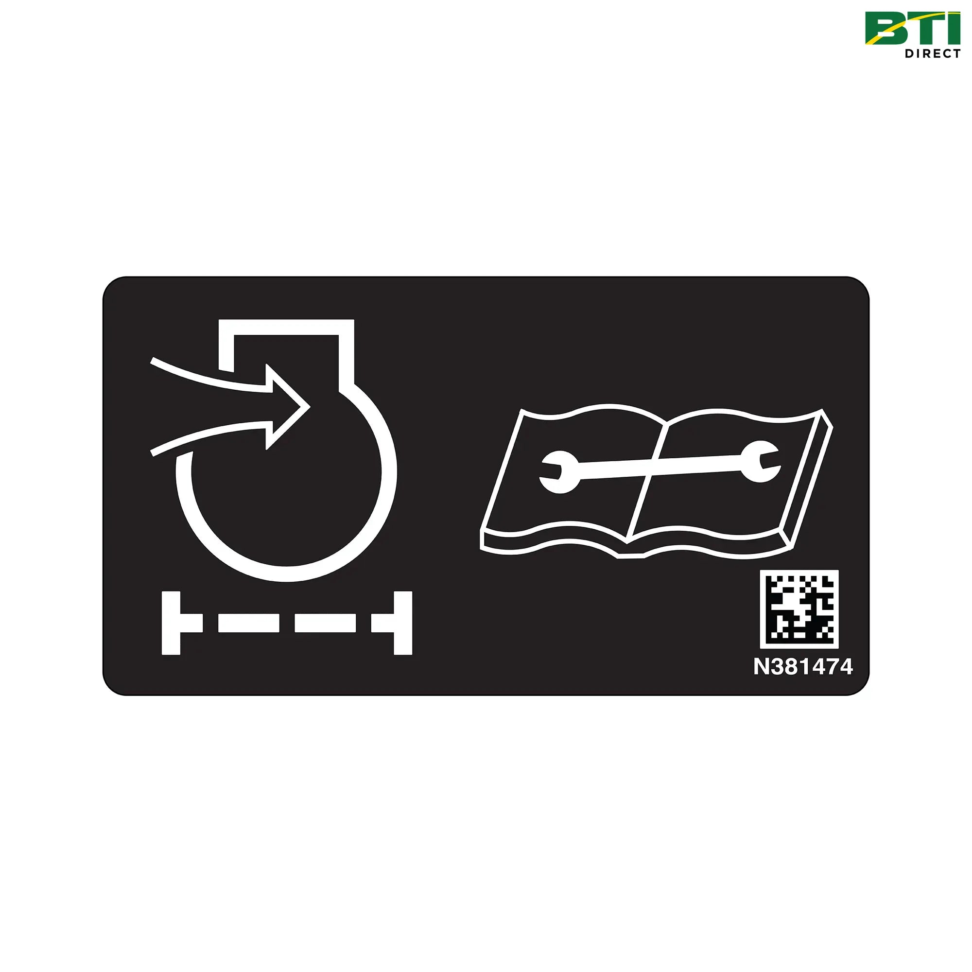 N381474: Air Filter Text Free Label