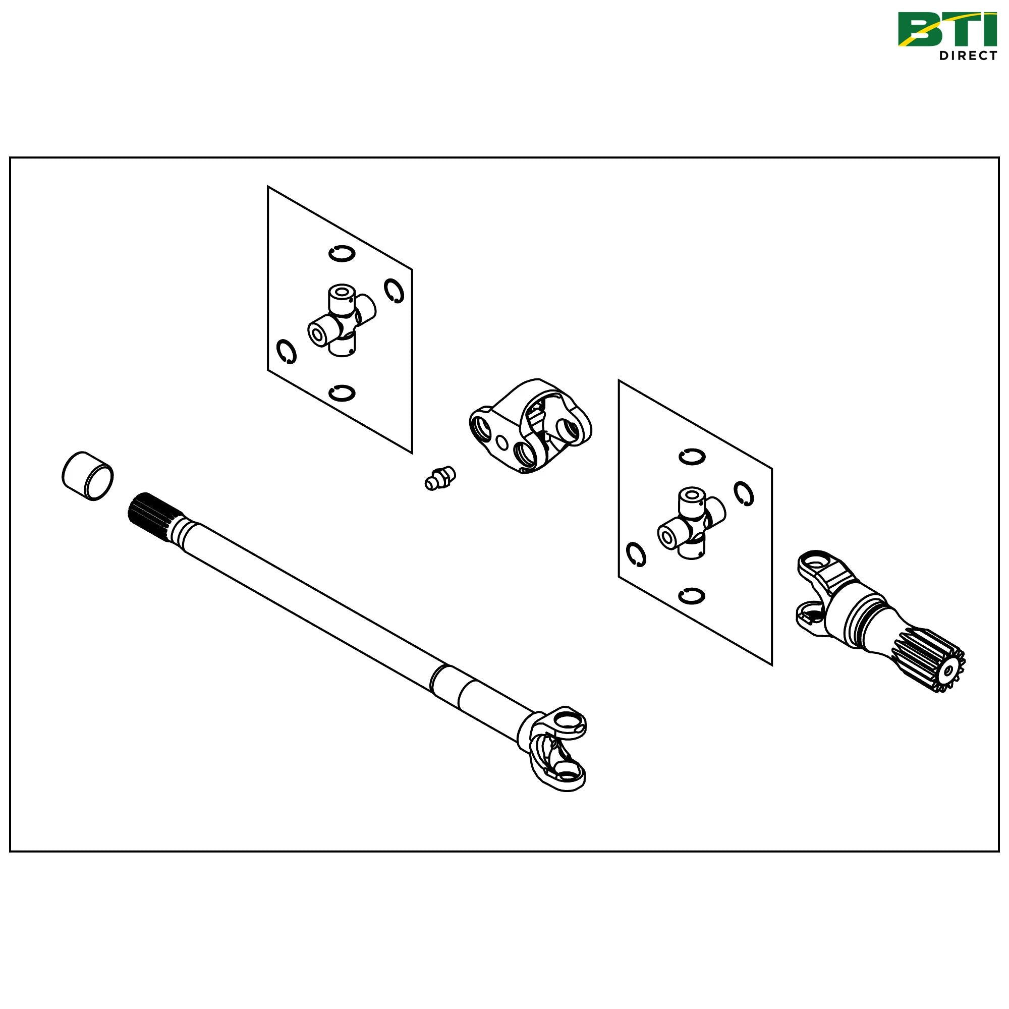 AL220310: Double U-Joint Universal Driveshaft