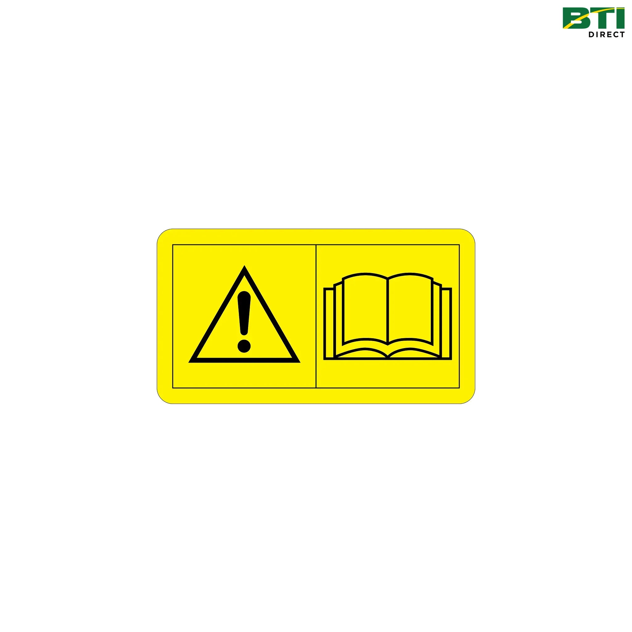 MT3563: Text Free Caution Decal