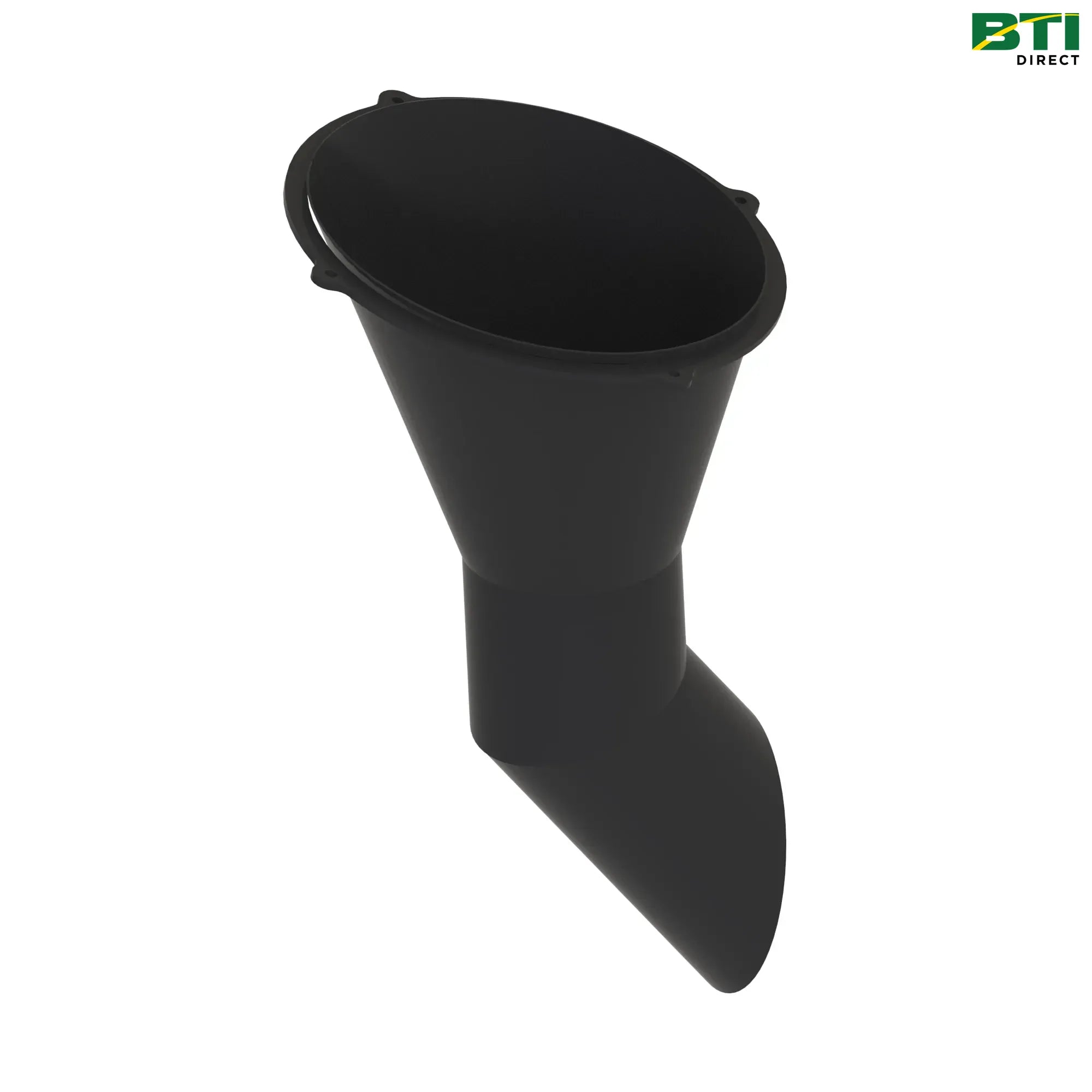 AXE23371: Angular End Black Exhaust Cap
