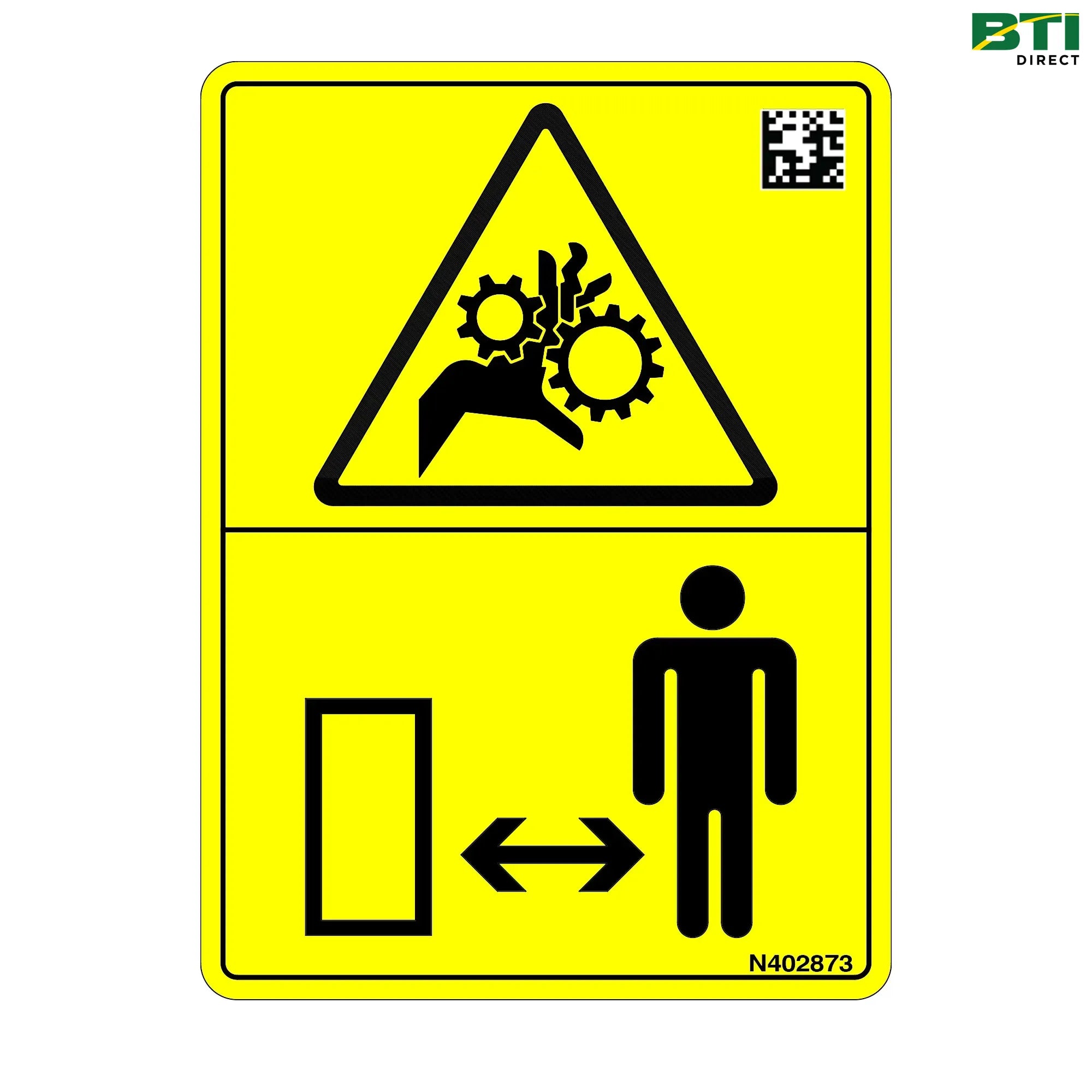 N402873: Conveyor Hazard Text Free Label