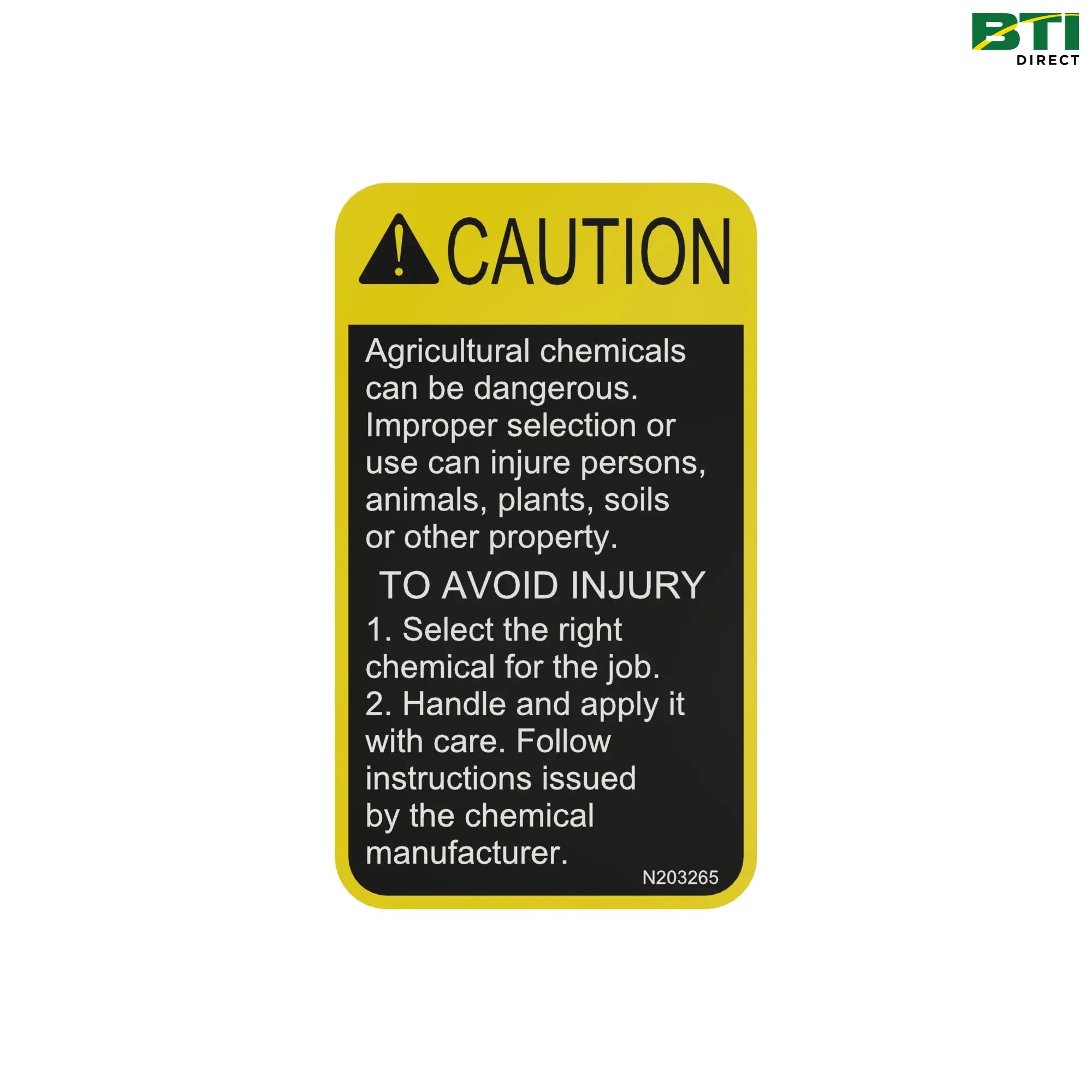 N203265: Caution Label