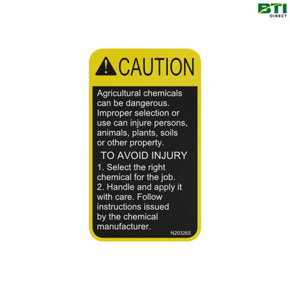N203265: Caution Label
