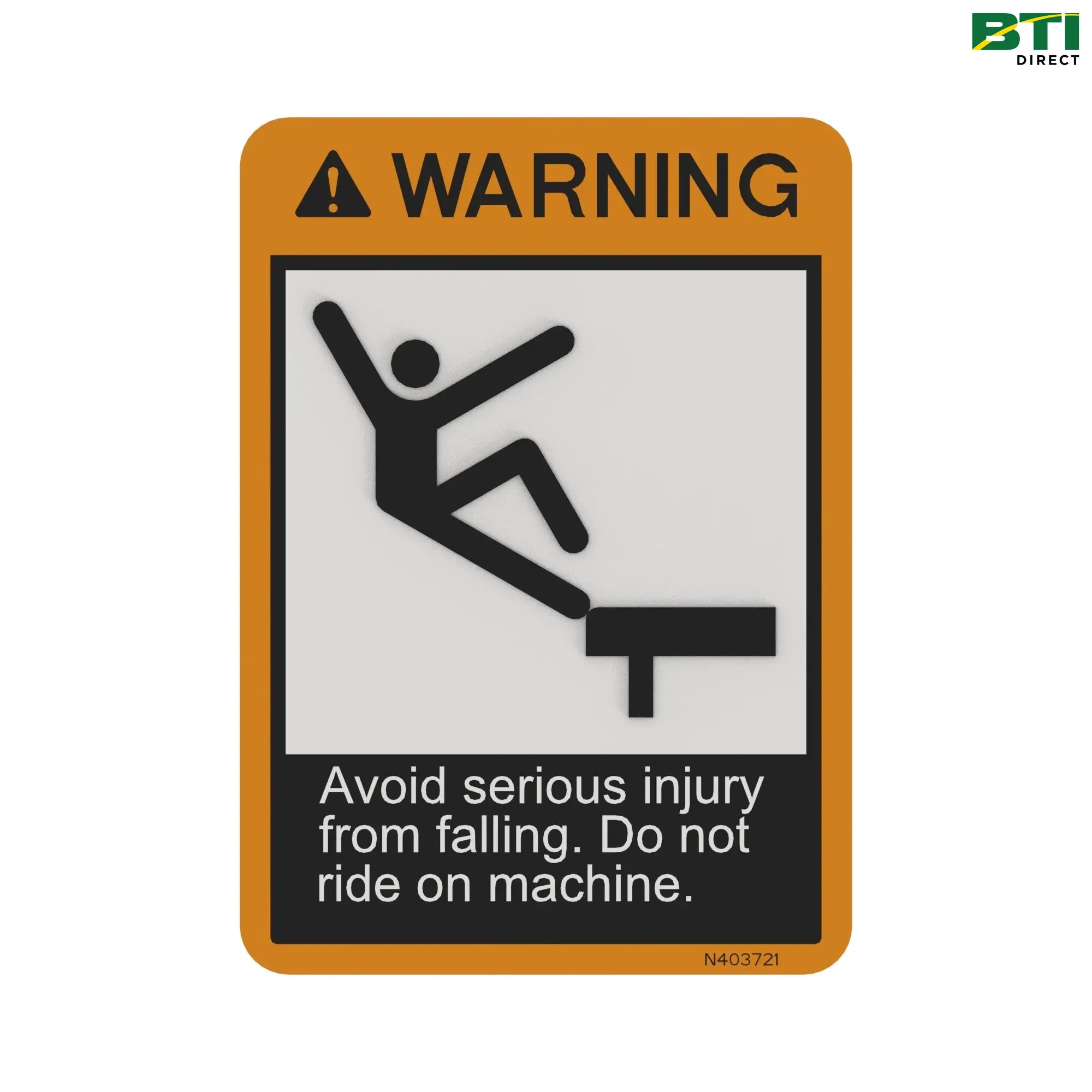 N403721: DO NOT Ride Label
