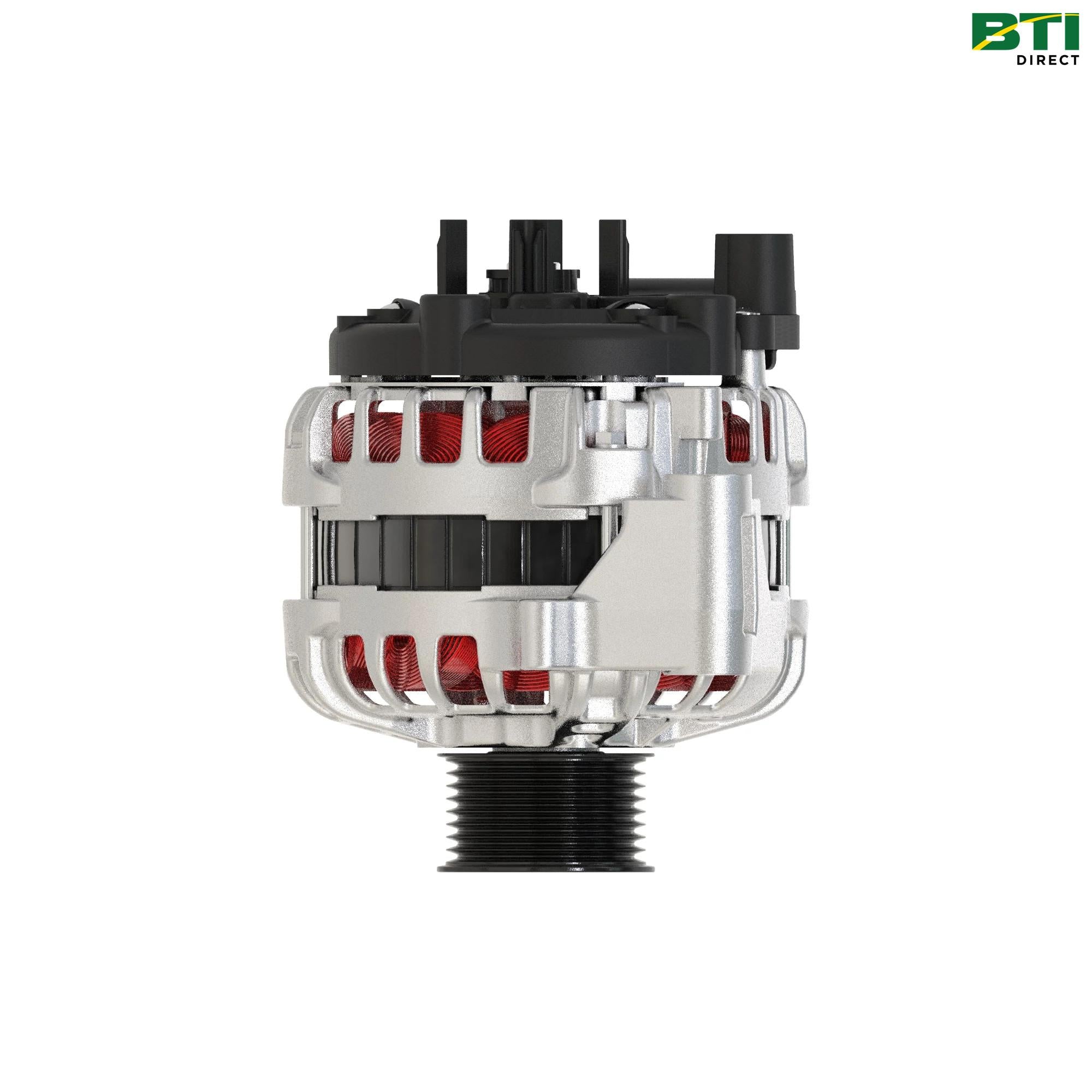 AL219434: Internal Fan Alternator with Pulley, 14 Volts, 90 Amp