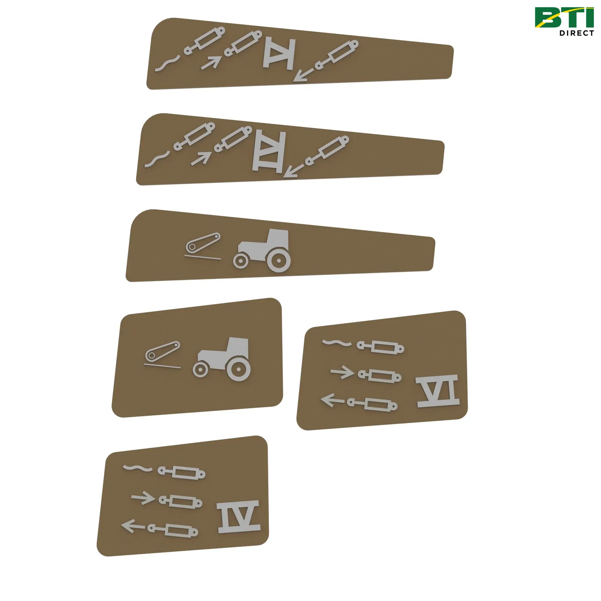 RE253625: Selective Control Lever Label Kit