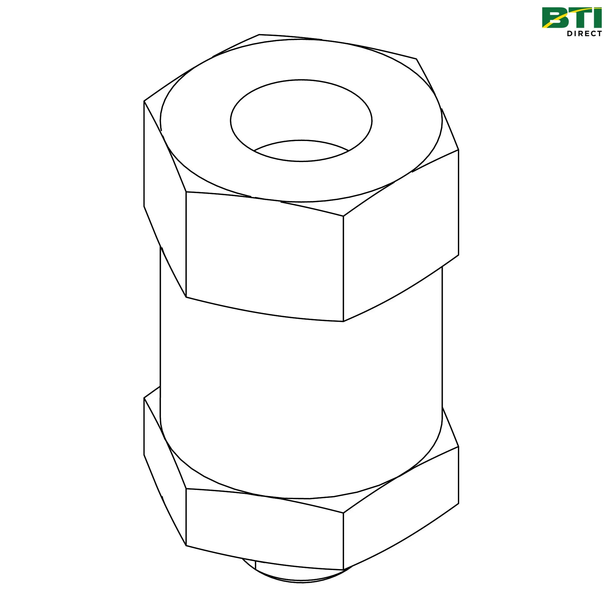 RE334792: Straight Swivel Connector Fitting