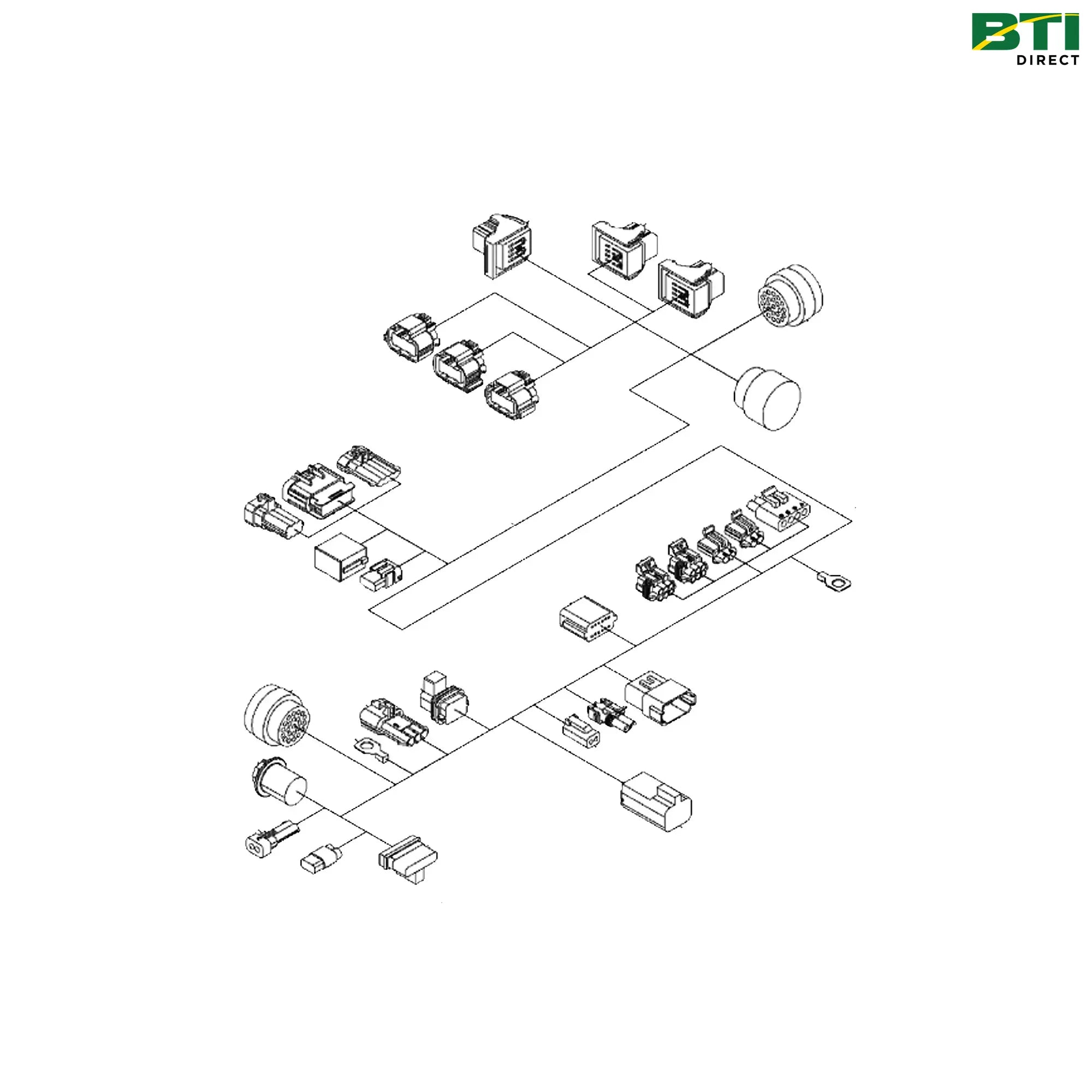 AXE12616: Control Unit Main Wiring Harness, Left Side
