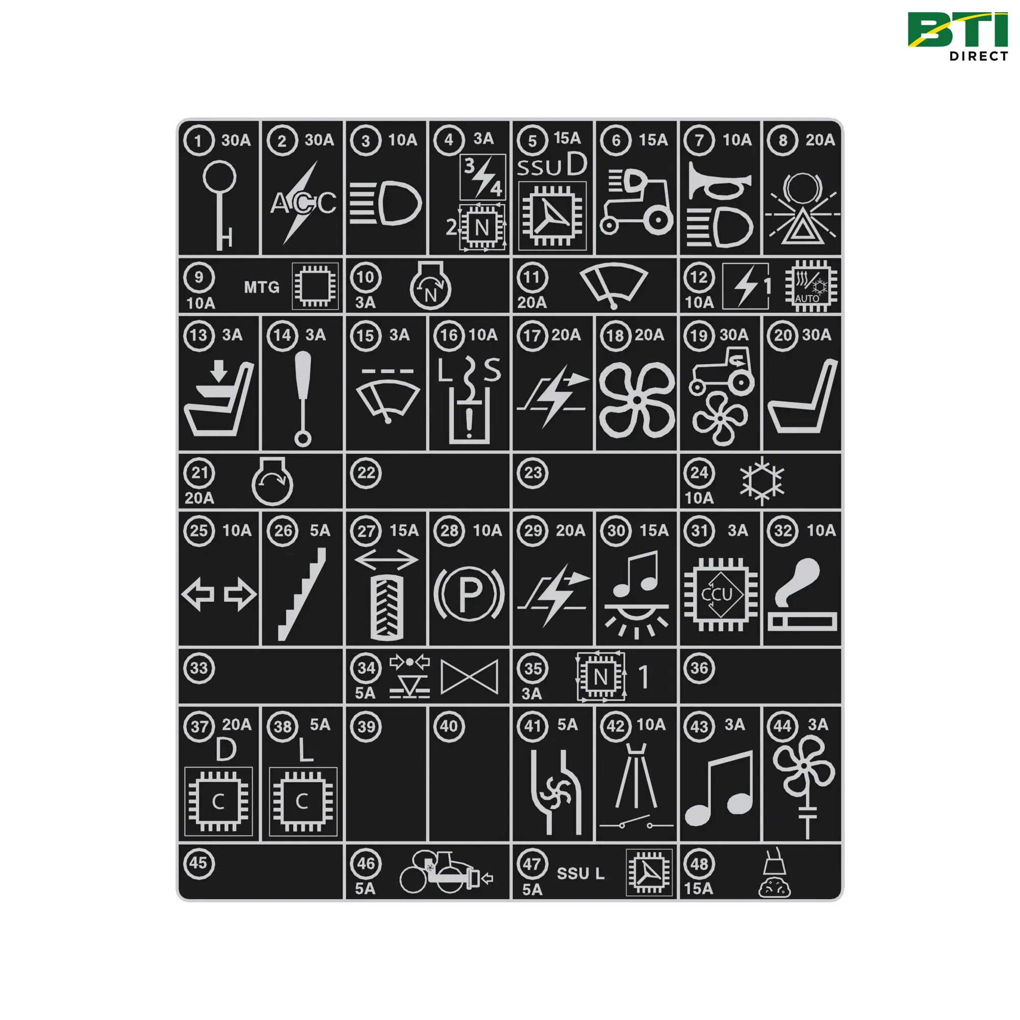 N403927: Cab Load Center Decal