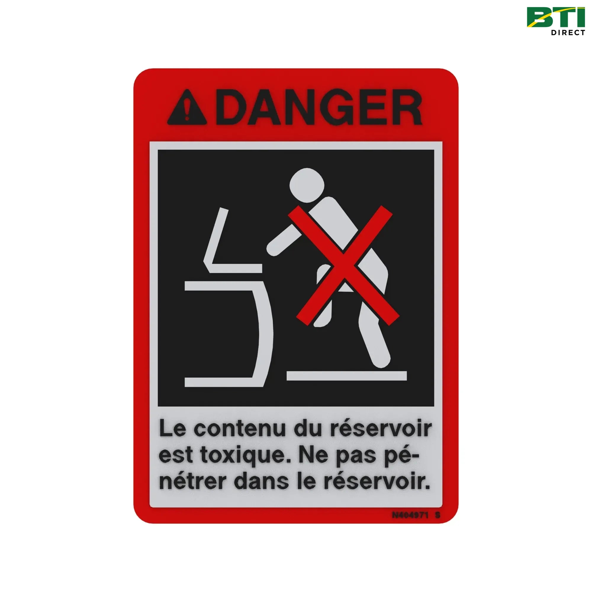 N404971: Tank Lid Opening Danger Label