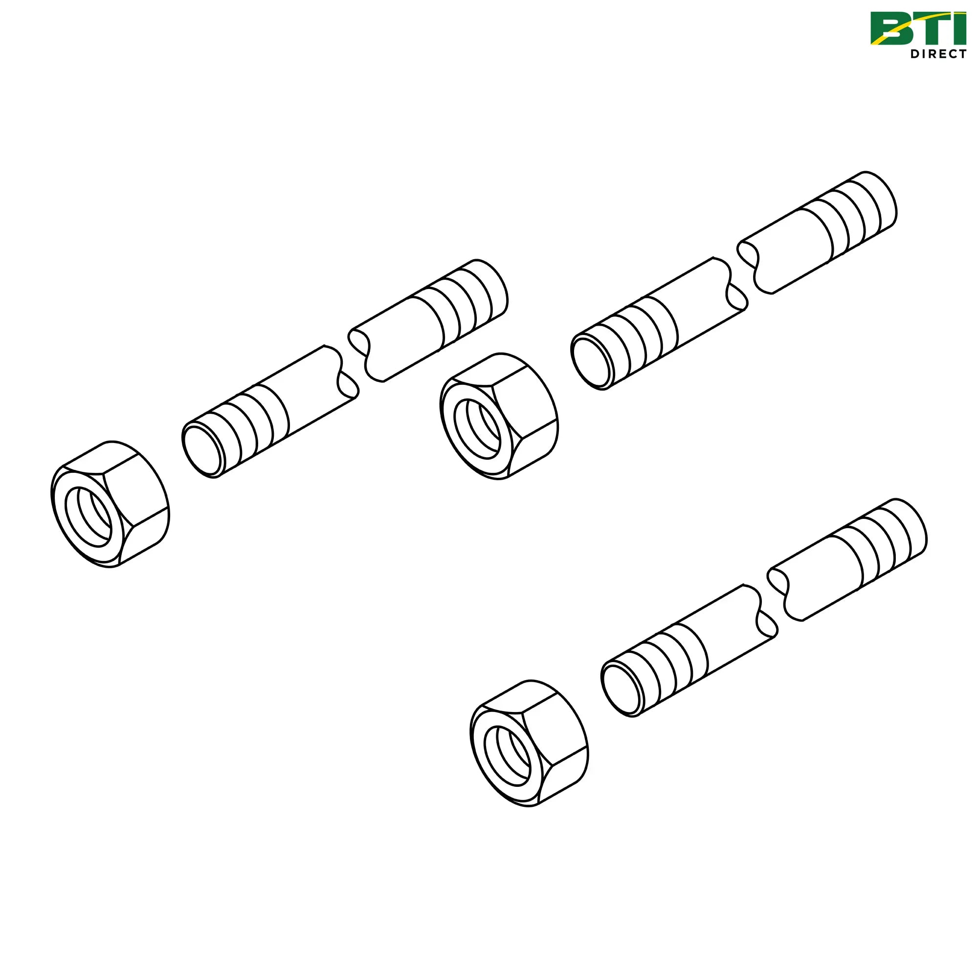 RE283440: 3-Section Valve Stud Kit, M8 X 223