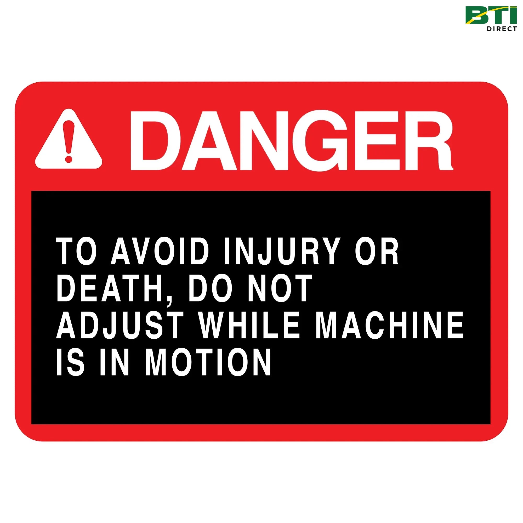 N232775: Control Valve Danger Sign