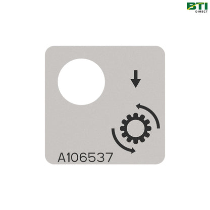 A106537: Calibration Switch Label