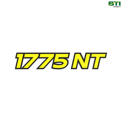 A126866: 1775NT Model Label, Left Side
