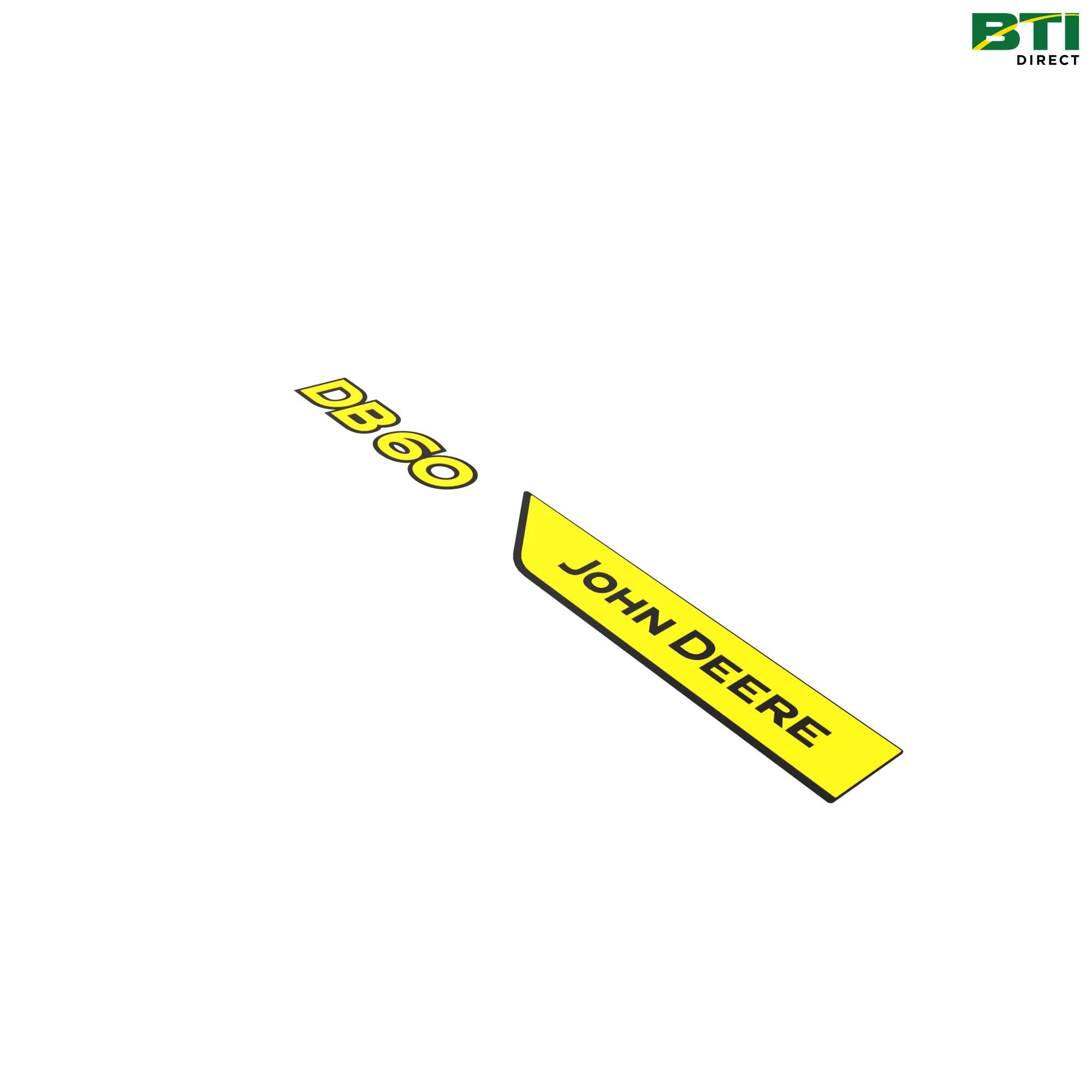 A126869: DB60 Model Designation Label, Right Side