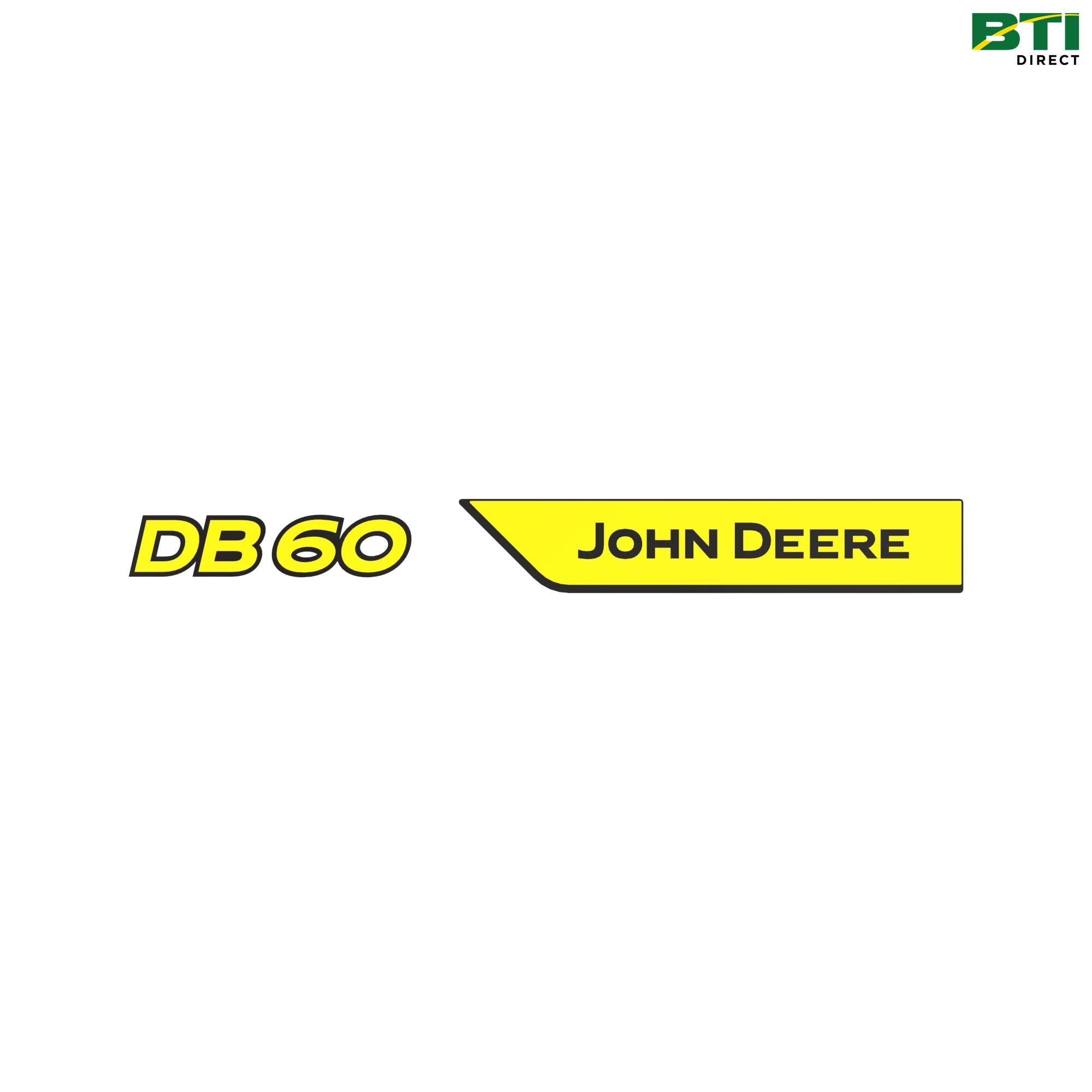 A126869: DB60 Model Designation Label, Right Side