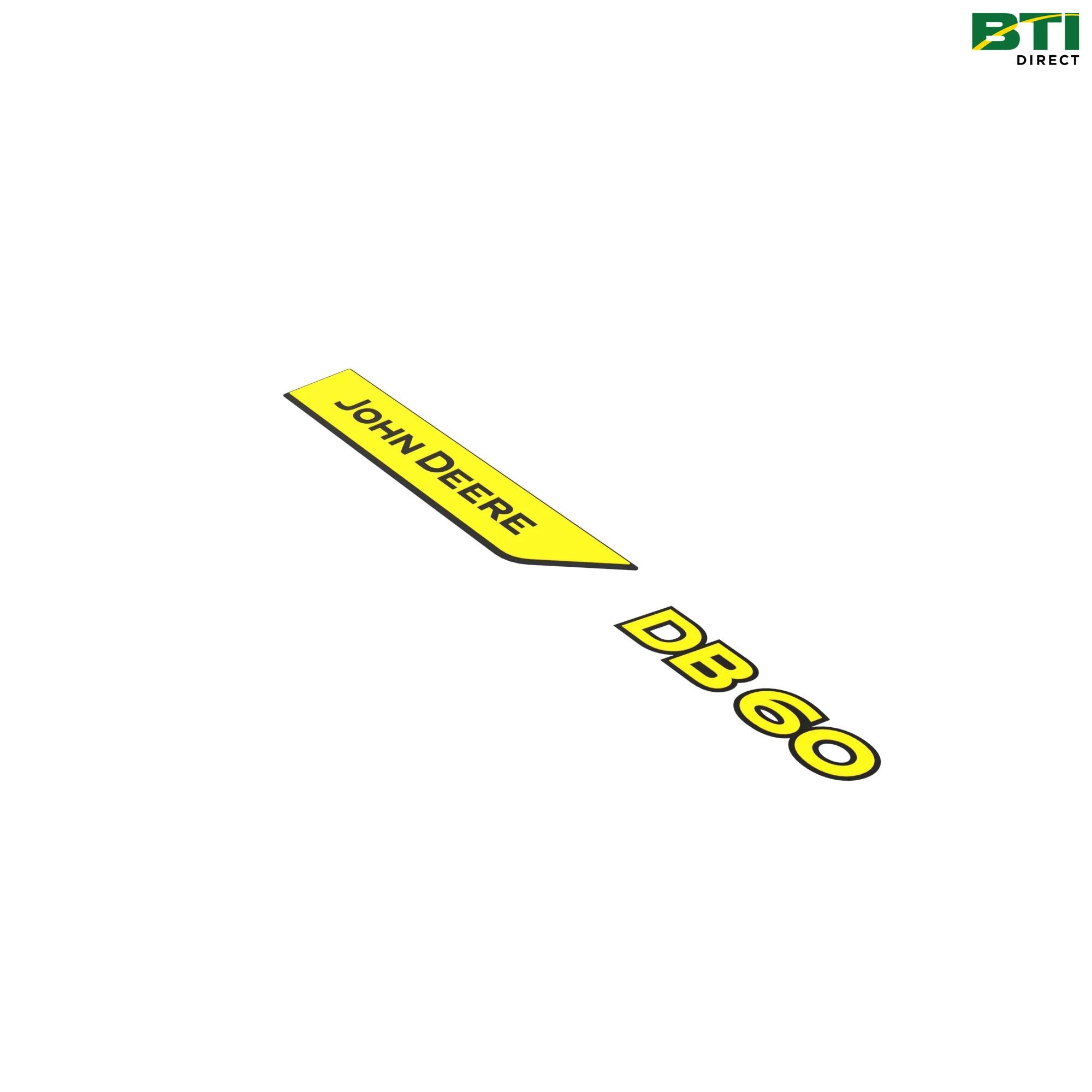 A126870: DB60 Model Designator Label, Left Side