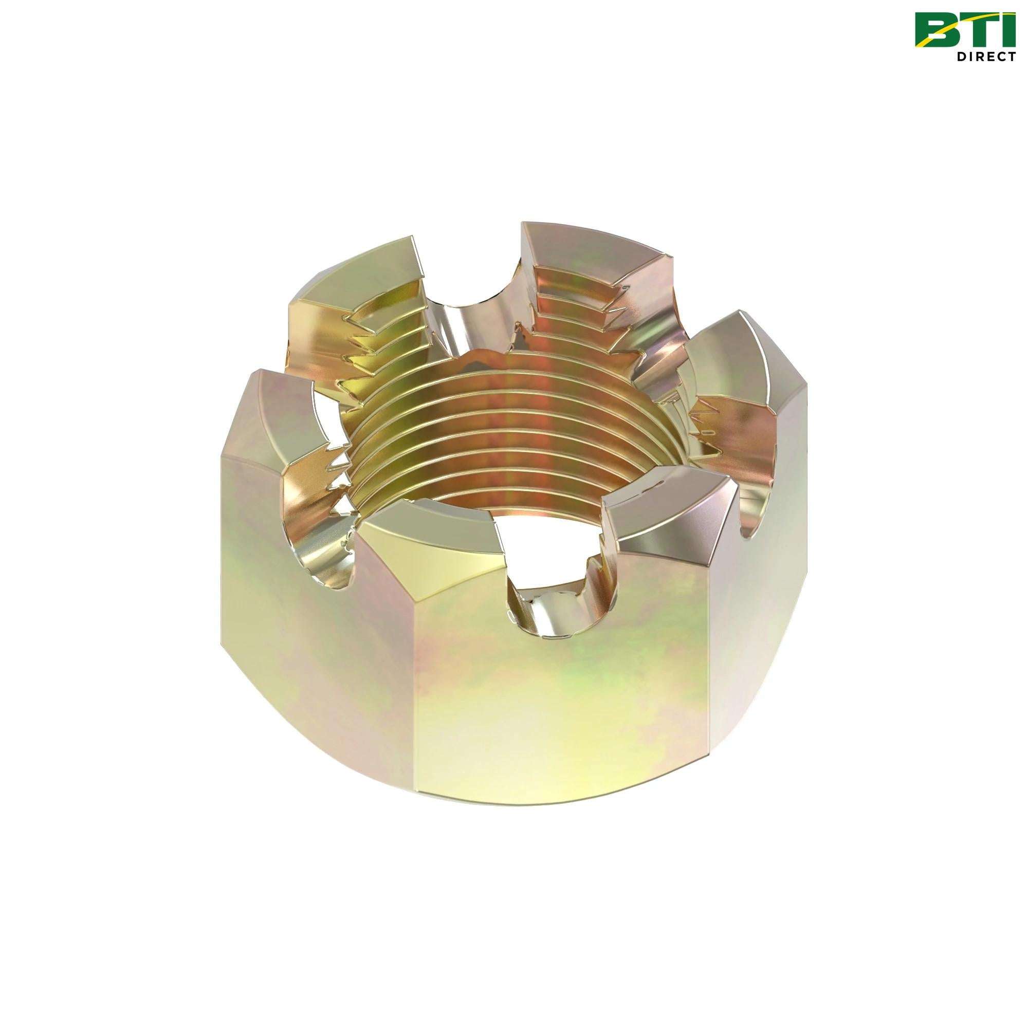 A4821R: Hexagonal Slotted Lock Nut, 0.562"