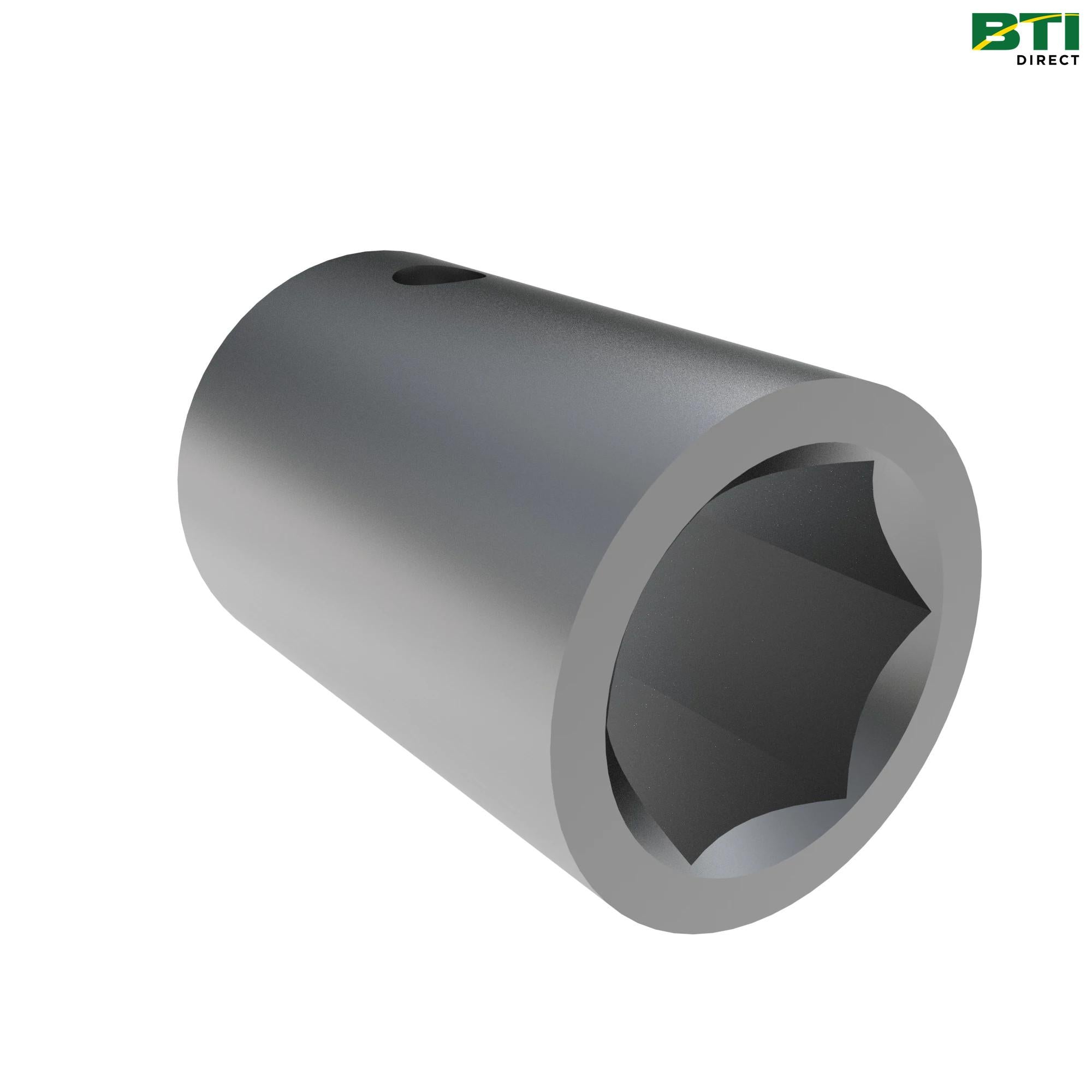 A54216: Round Outer Diameter and Hexagonal Inner Diameter Bushing with One Hole