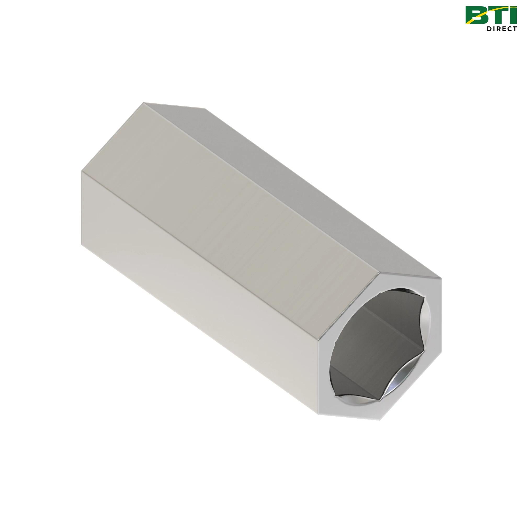 A54400: Hex Outer Diameter Hexagonal Inner Diameter Bushing
