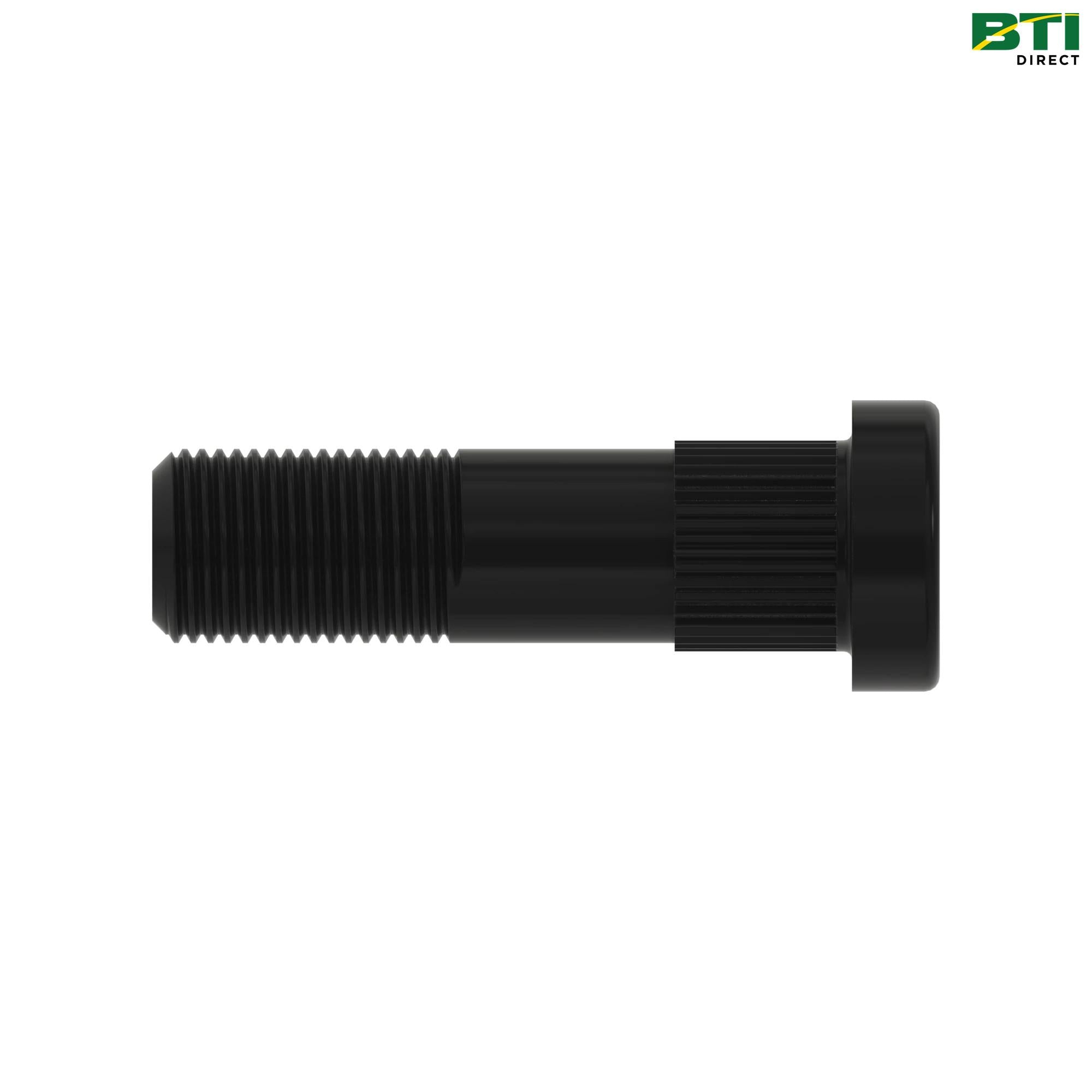 A91975: Ribbed Neck Wheel Bolt, 5/8"-18 X 2-1/2"