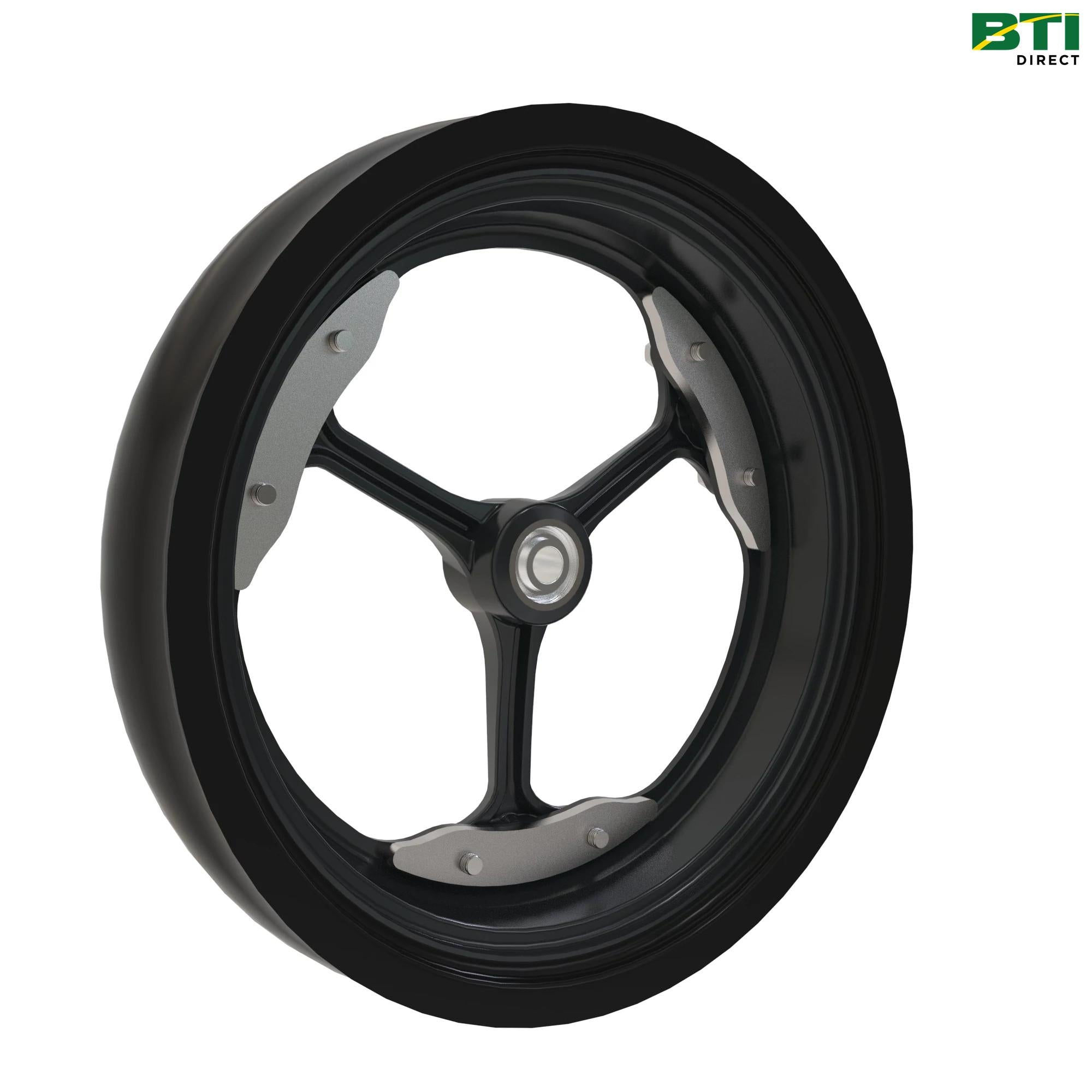 AA110983: Heavy-Duty Spoked Gauge Wheel Assembly