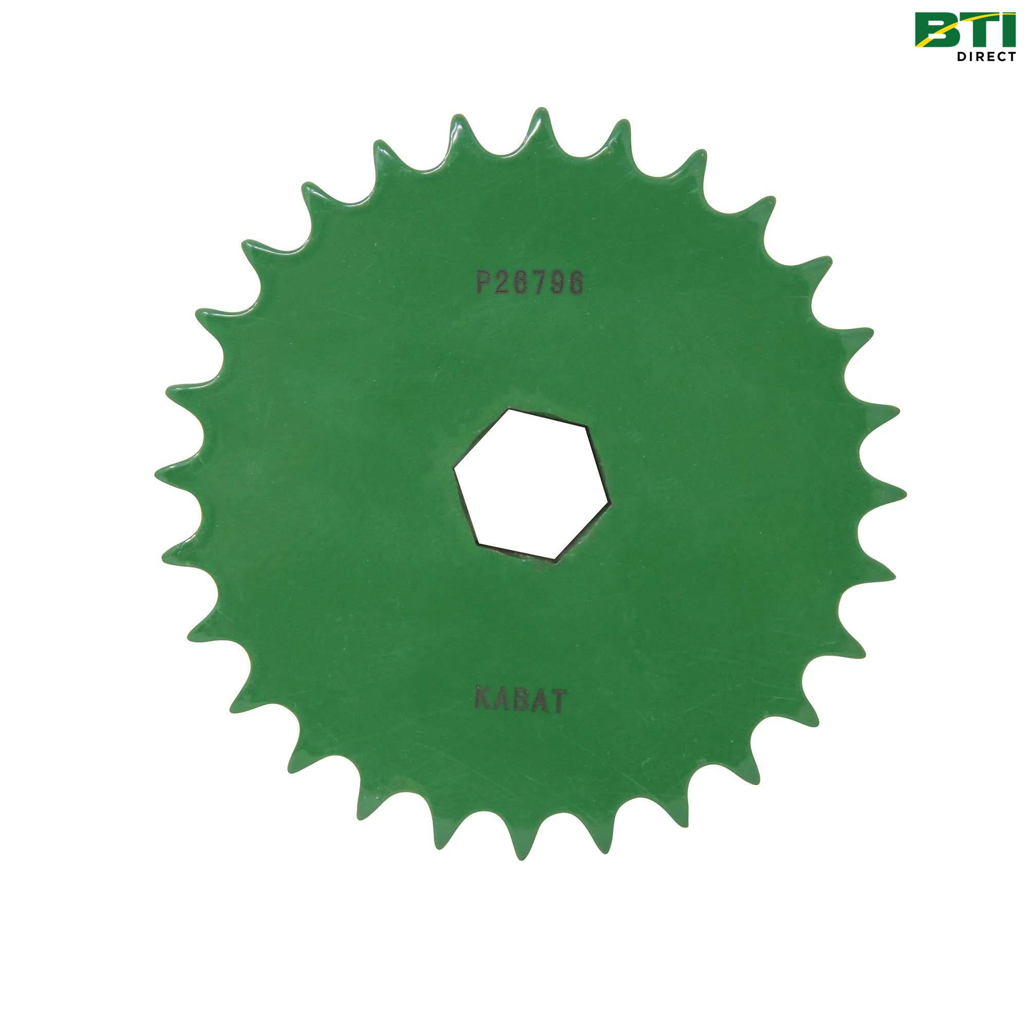 AA62993: Seed Transmission Double Chain Sprocket, 18 and 28 Tooth