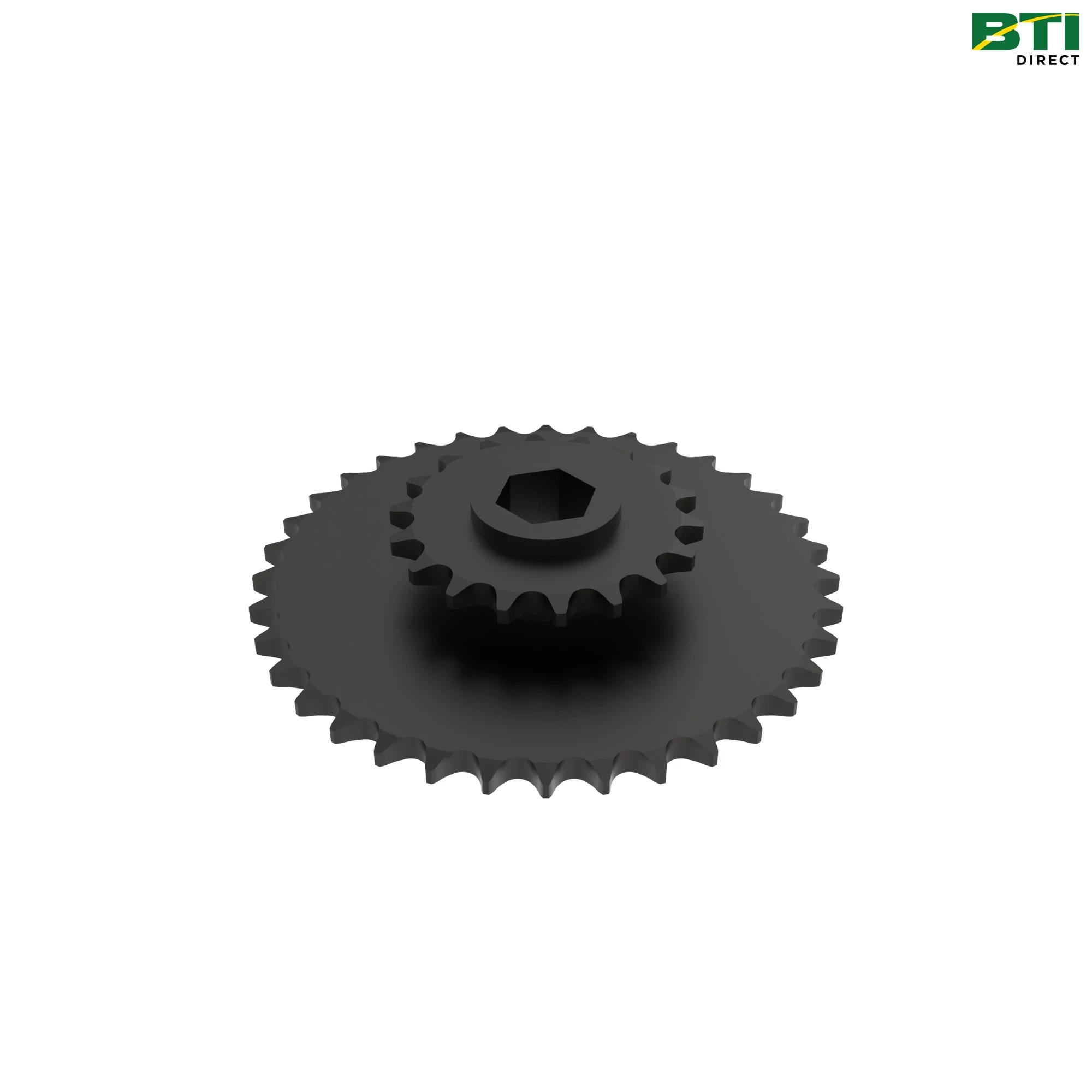 AA62994: Dry Fertilizer Transmission Double Drive Sprocket