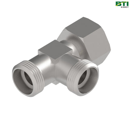 ADX13519: 24° D-Cone Swivel Run Tee Fitting