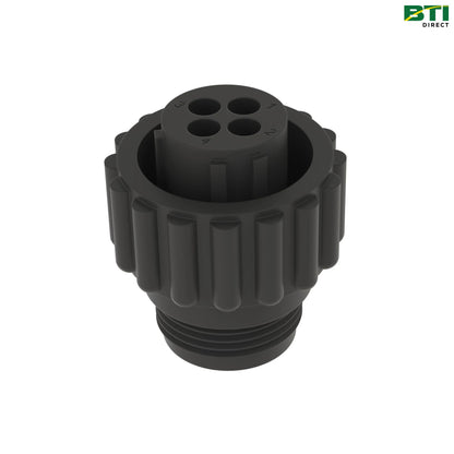 AE44392: Black Electrical Connector Assembly, 4 Cavities