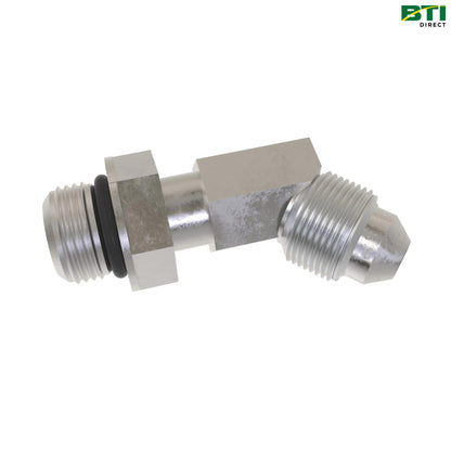 AE46796: 45 Degree Hydraulic O-Ring Elbow Fitting
