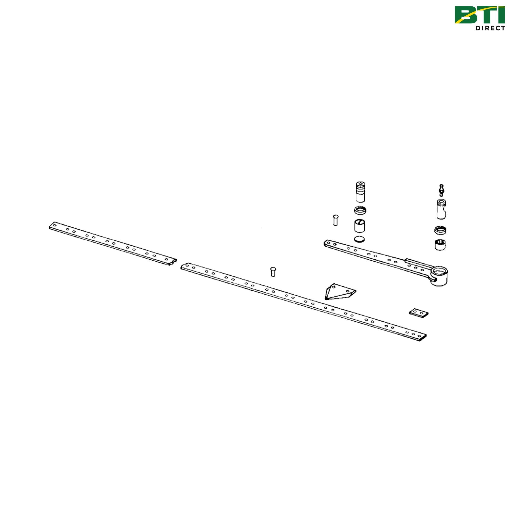 AE48661: Left Side Under Serrated Cutterbar, 7 Feet
