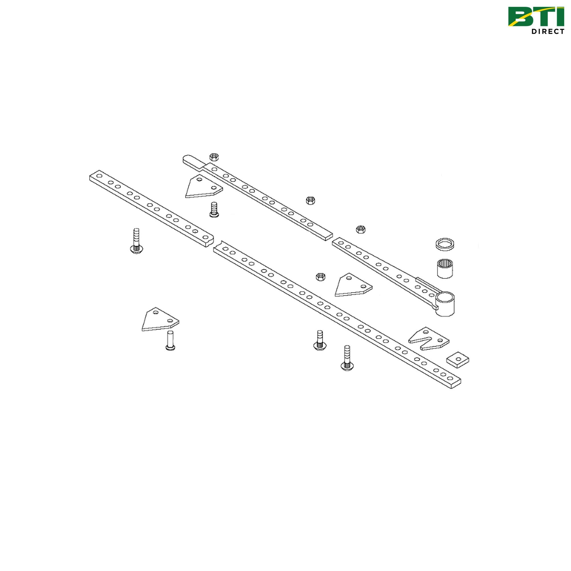 AE49691: Left Side Overserrated Cutterbar, 12 Feet