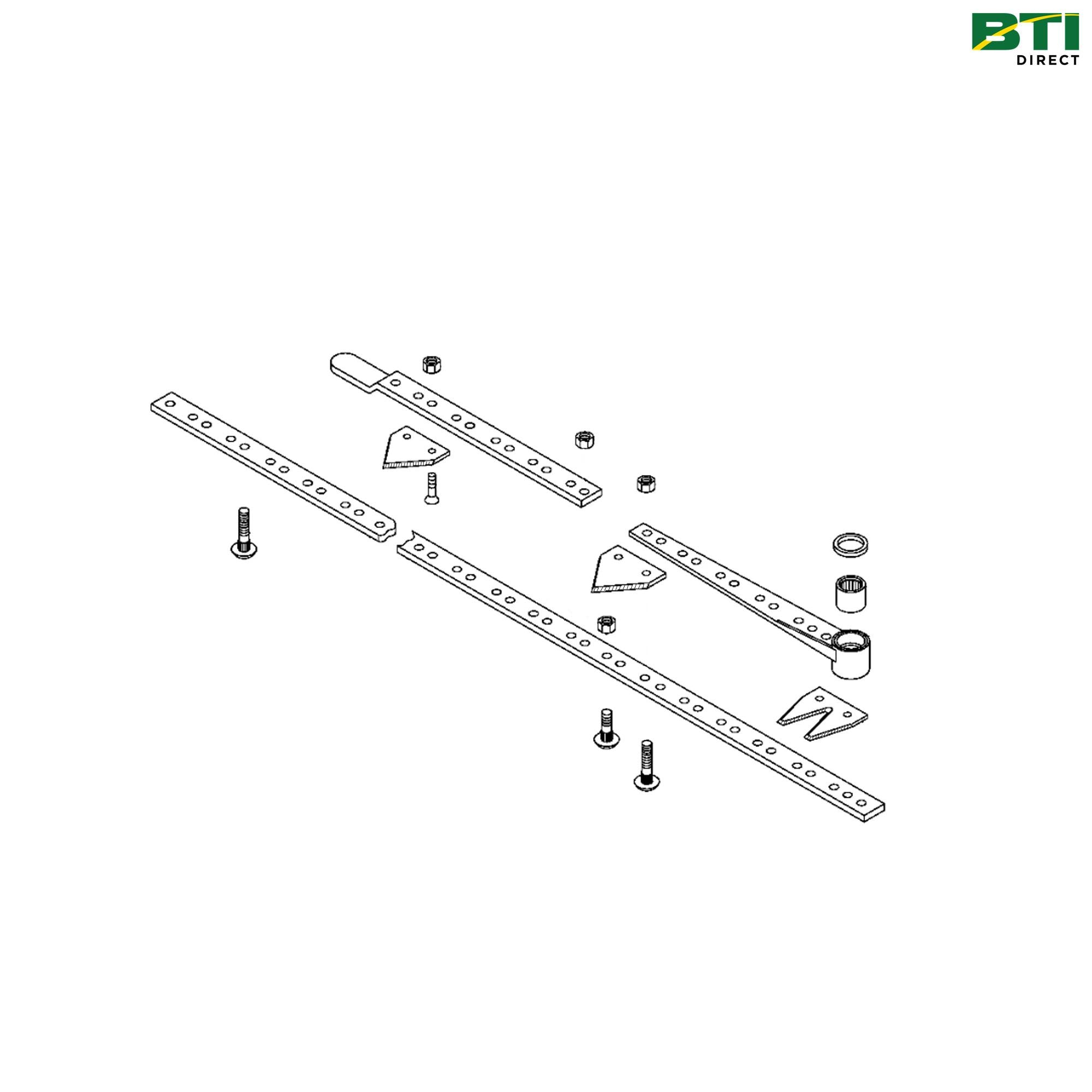 AE52064: Left Side Underserrated Cutterbar, 9 Feet