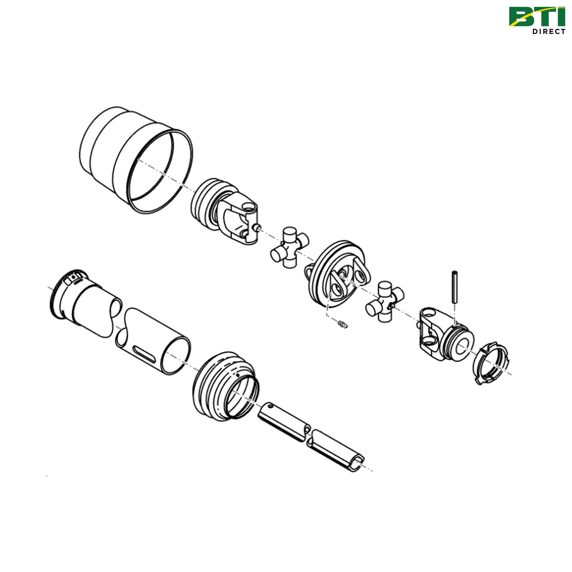 AE73804: Driveline U-Joint with Tube Shield
