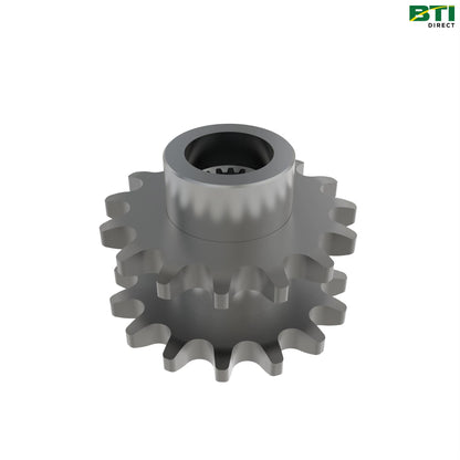 AH115268: Double Chain Sprocket, 15 and 18 Teeth