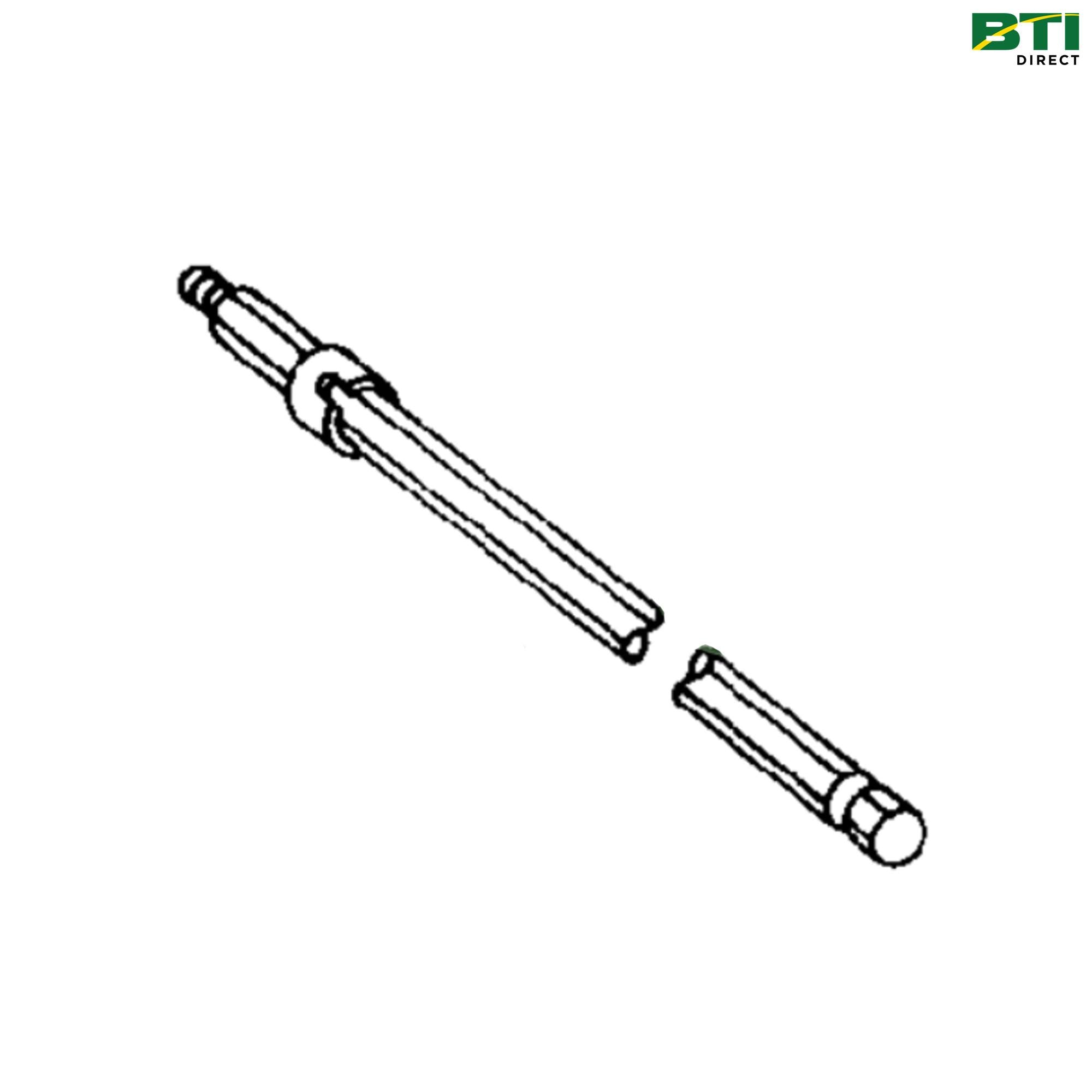 AH145839: Cutterbar Drive Shaft, Left Side
