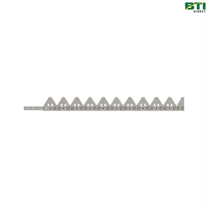 AH168897: Right End Section Spare Cutterbar Knife, 18 feet
