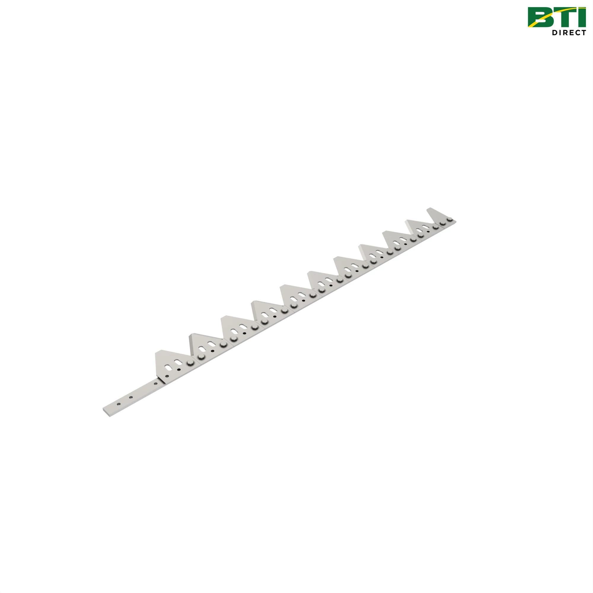 AH168897: Right End Section Spare Cutterbar Knife, 18 feet