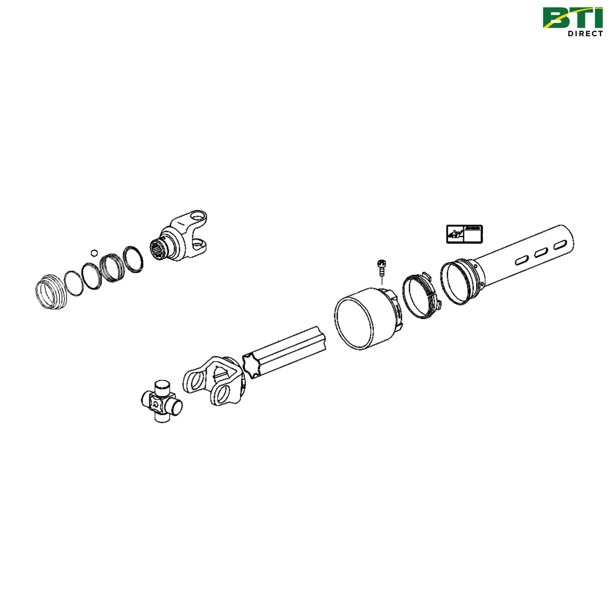 AH234371: U-Joint with Shaft and Shield