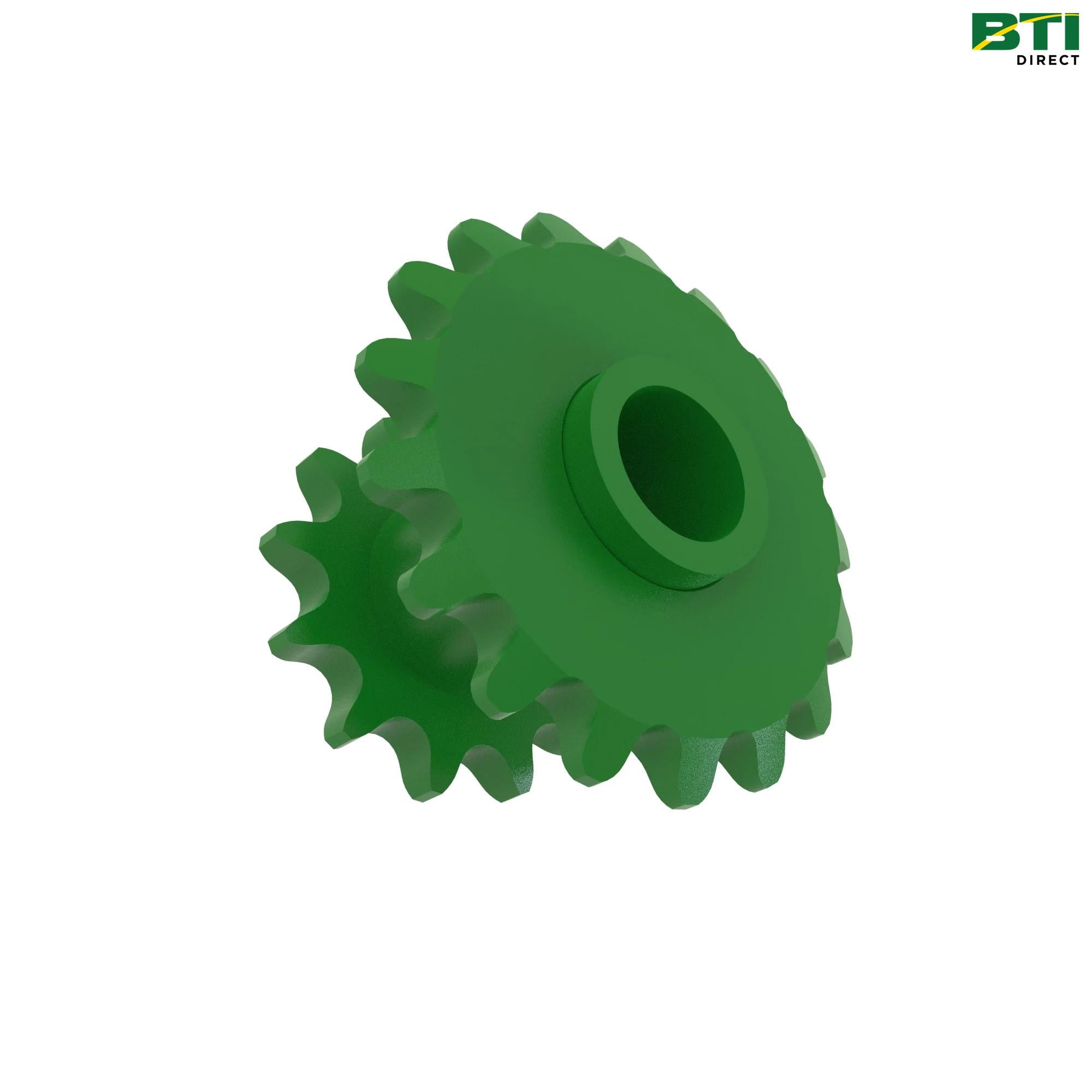 AH89631: Left Double Drive Sprocket, 12 and 17 Teeth