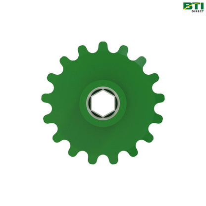 AH89631: Left Double Drive Sprocket, 12 and 17 Teeth
