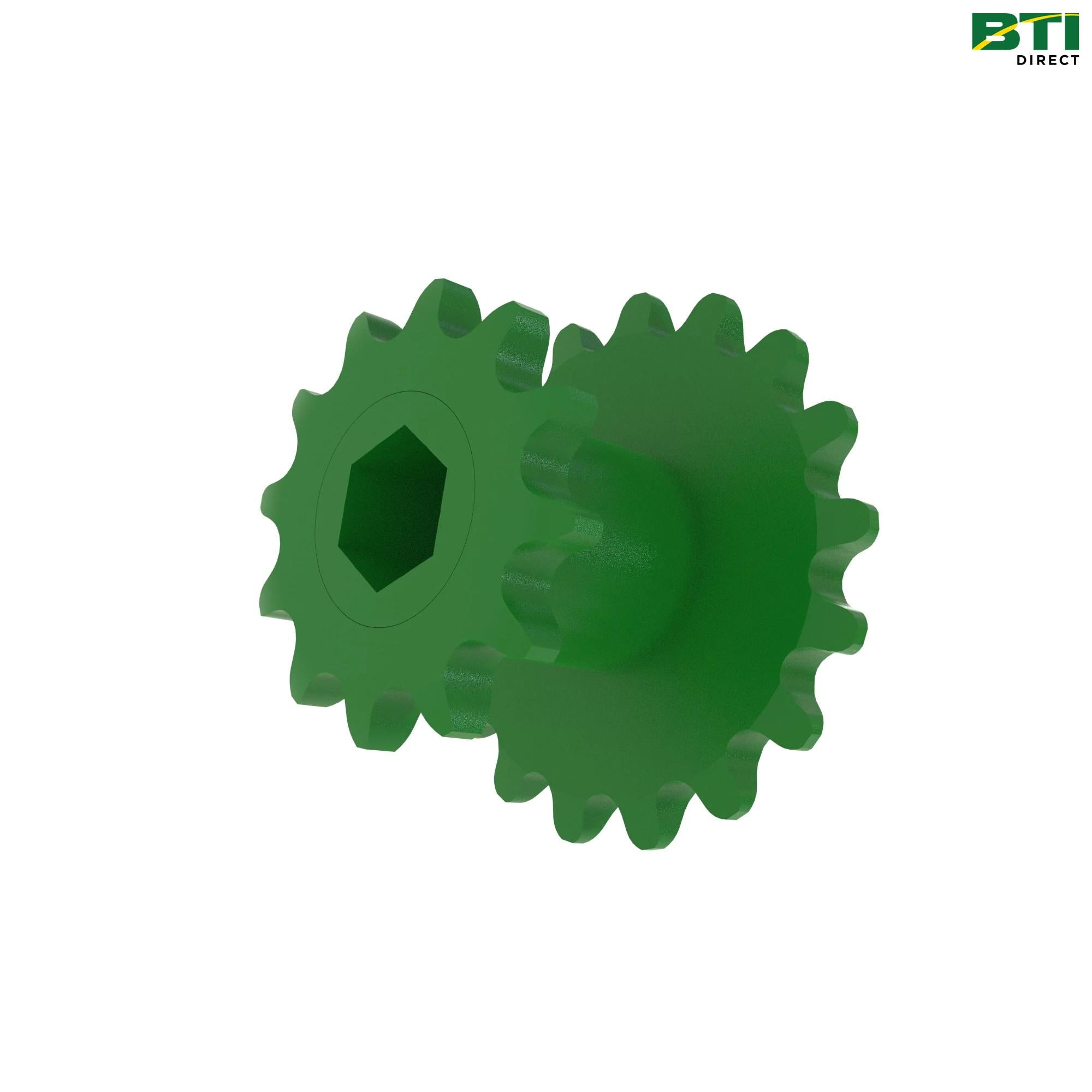 AH89631: Left Double Drive Sprocket, 12 and 17 Teeth