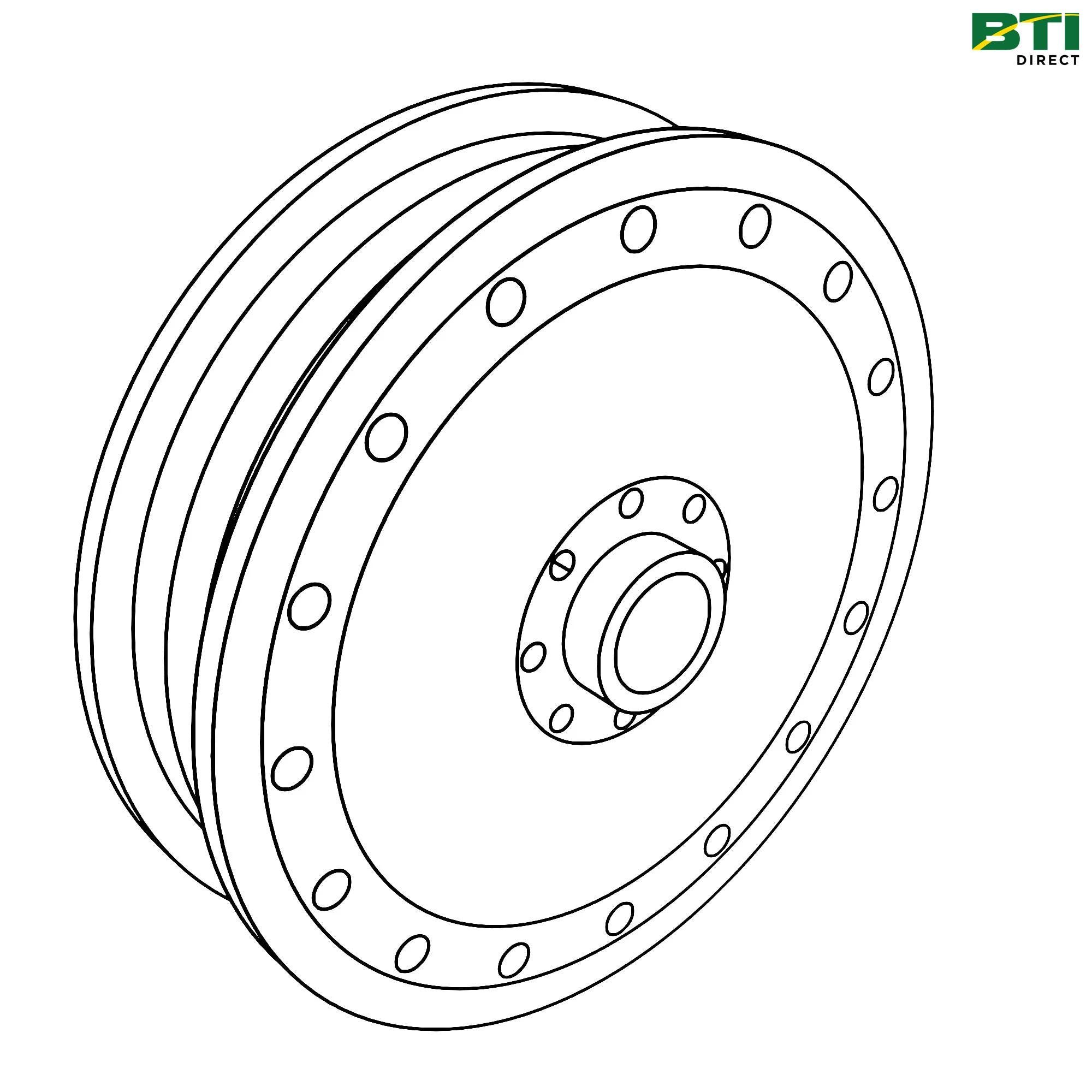 AH93628: Cutterbar and Knife Drive Pulley
