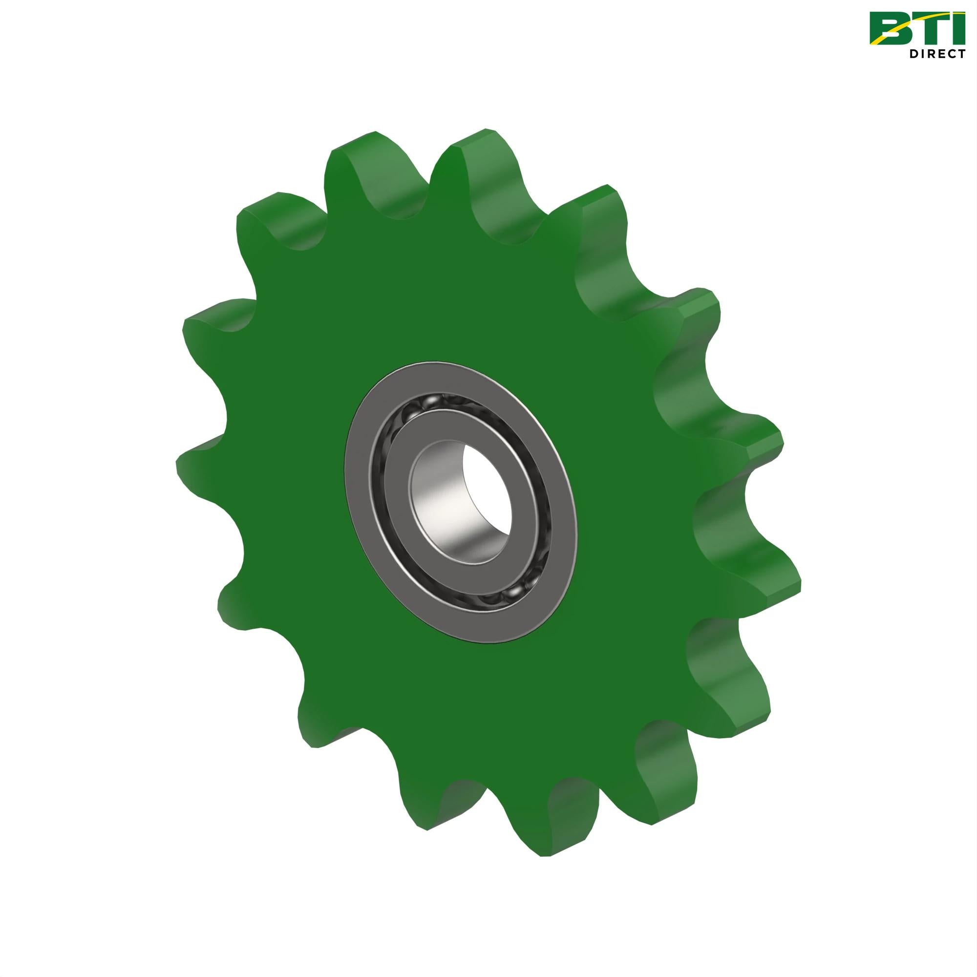 AKK37914: Wrap Clutch Idler Sprocket with Bearing, 15 Teeth