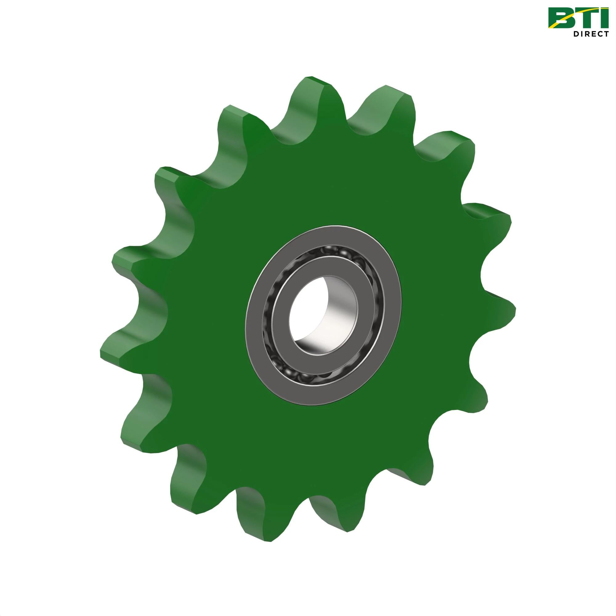 AKK37914: Wrap Clutch Idler Sprocket with Bearing, 15 Teeth
