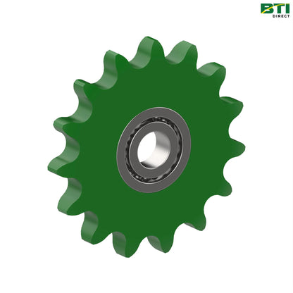 AKK37914: Wrap Clutch Idler Sprocket with Bearing, 15 Teeth