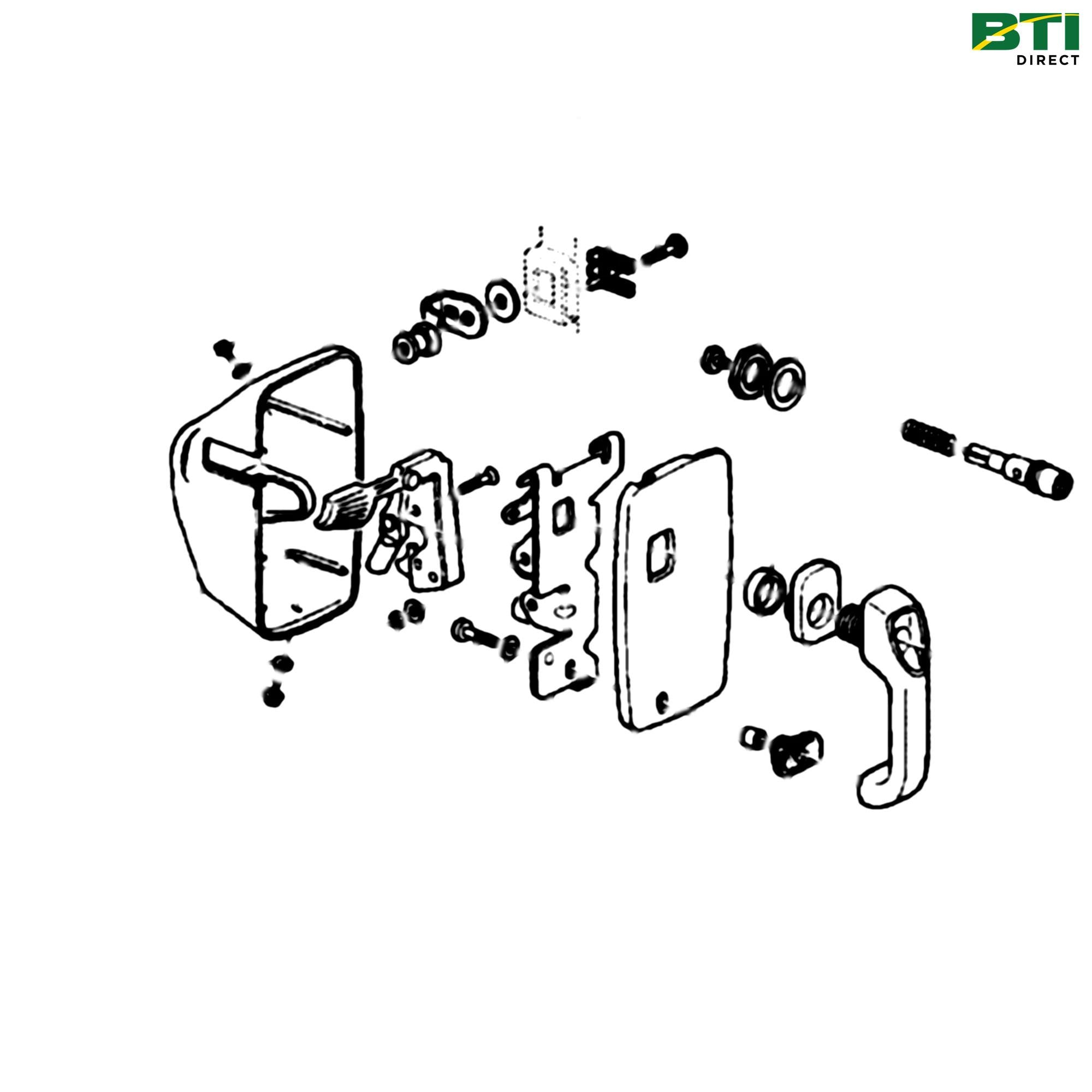 AL115311: Right Side Door Handle Kit