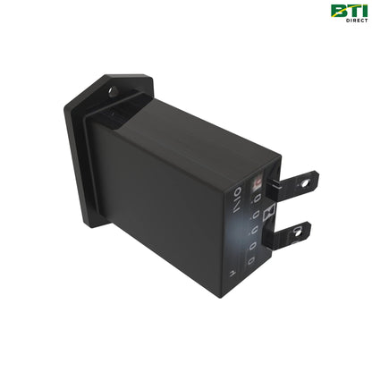 AM125053: Rectangular Case Hour Meter Gauge